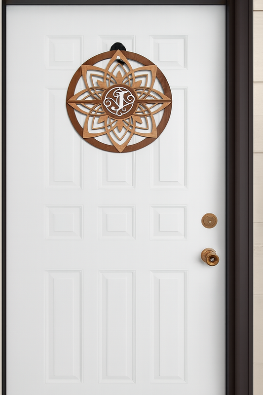 Monogramed 17" Wall Art