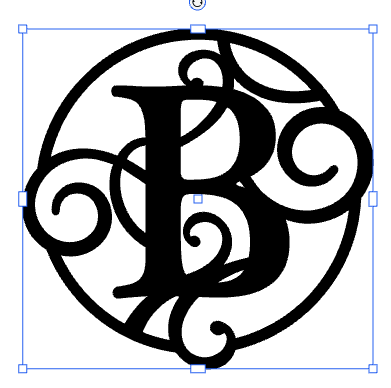 Monogramed 17" Wall Art