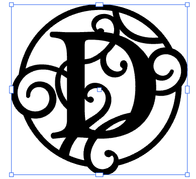 Monogramed 17" Wall Art