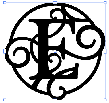 Monogramed 17" Wall Art