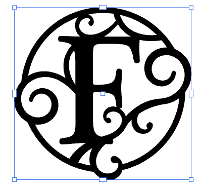 Monogramed 17" Wall Art