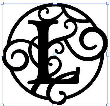 Monogramed 17" Wall Art