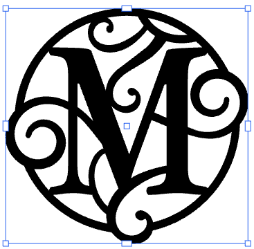 Monogramed 17" Wall Art