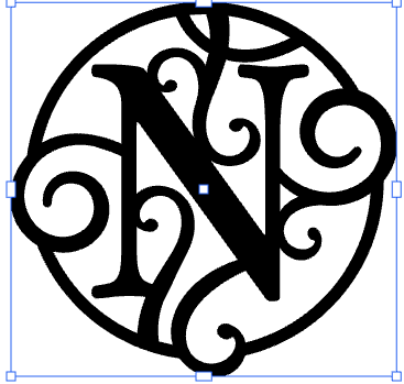 Monogramed 17" Wall Art