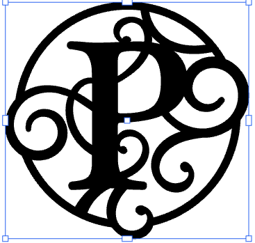 Monogramed 17" Wall Art