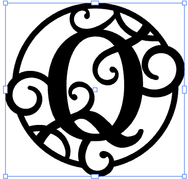 Monogramed 17" Wall Art