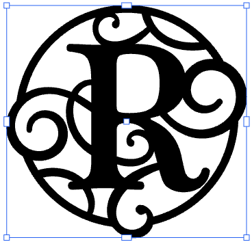 Monogramed 17" Wall Art