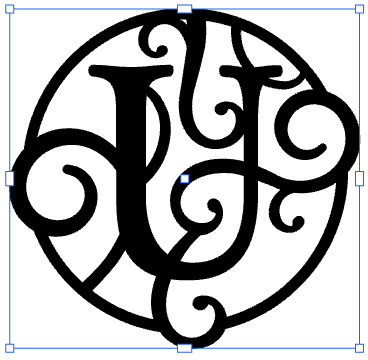 Monogramed 17" Wall Art