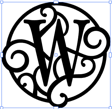 Monogramed 17" Wall Art