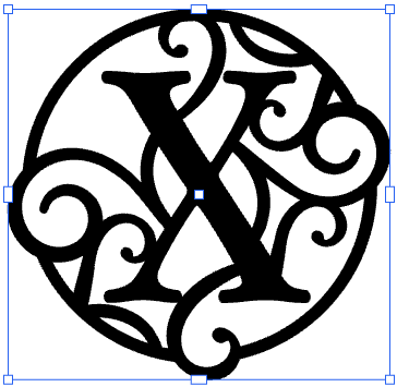 Monogramed 17" Wall Art