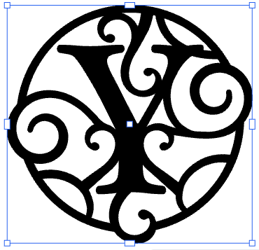 Monogramed 17" Wall Art