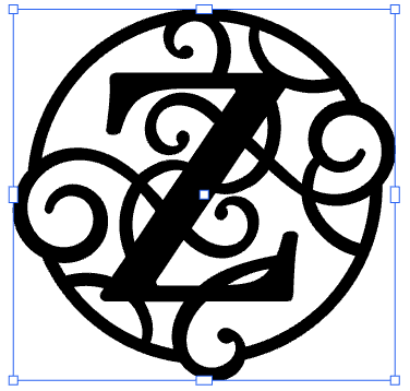 Monogramed 17" Wall Art